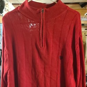 Mens red large chap sweater